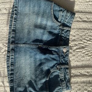 Garage Denim Mini Skirt